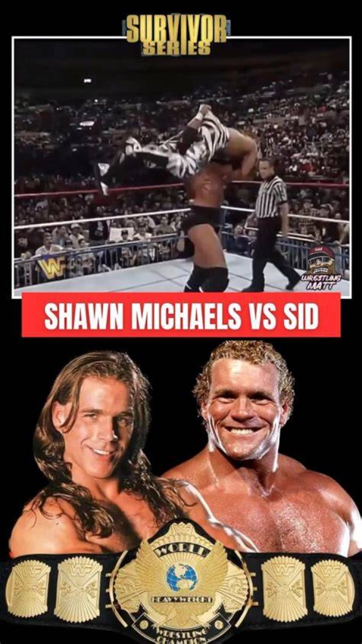 Shawn Michaels v Sid Survivor Series 1996 Cropped
