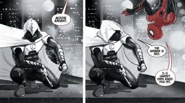 Spider-Man talking about Moon Knight in the comics