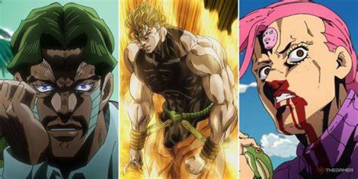 Split image of JoJo, Hunter x Hunter, and One Piece promo posters