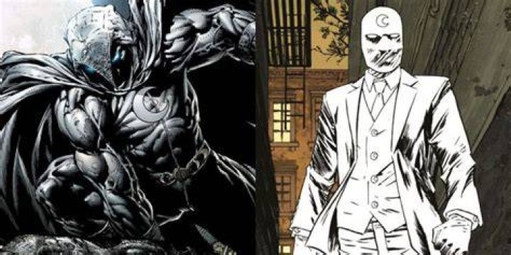 Split image showing Moon Knight and Sentry talking about therapy