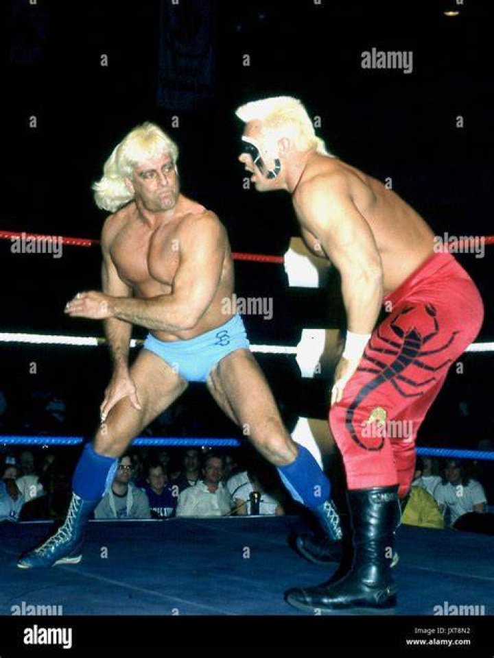 Sting vs. Ric Flair on the final episode of WCW Monday Nitro