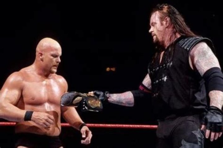 Stone Cold fighting Undertaker in WWE