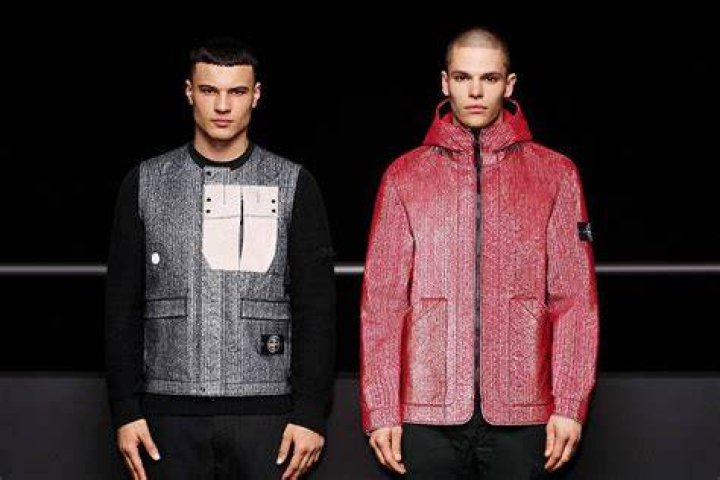 STONE ISLAND Needle Punched Reflective Jacket Men Rain Jackets