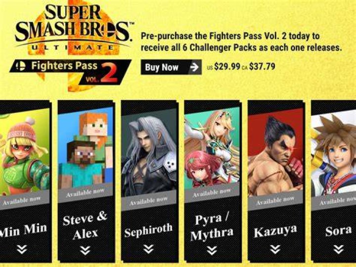 Super Smash Bros. Ultimate DLC Roster Cover
