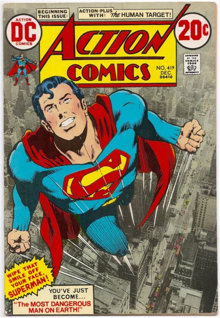 Superman Action Comics cover.