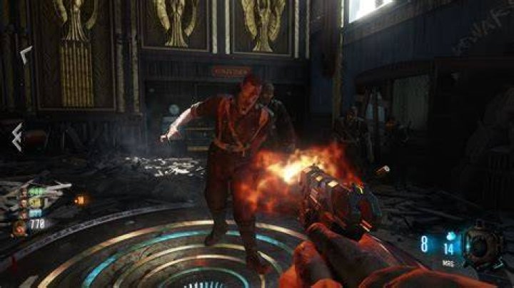 The Black Ops III Zombies Chronicles remake of the World At War Nacht Der Untoten zombies map.