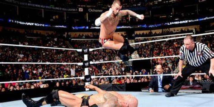 The Rock v CM Punk Royal Rumble 2013 Cropped