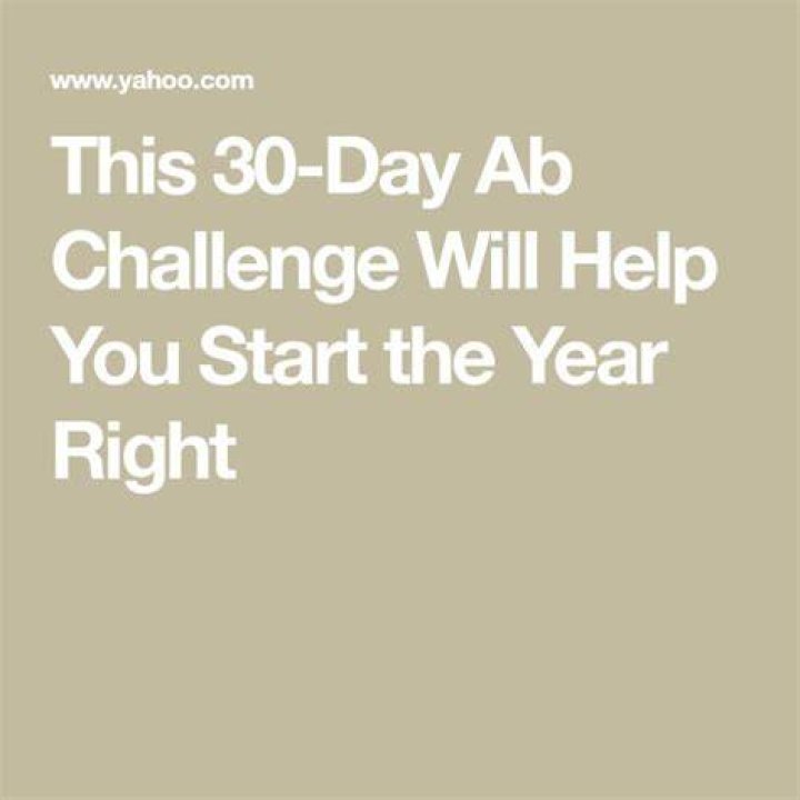 This 30-Day Ab Challenge Will Help You Start the Year Right