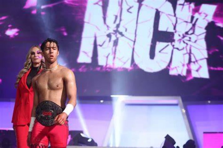 Tony Khan, Nick Wayne, and Darby Allin in AEW