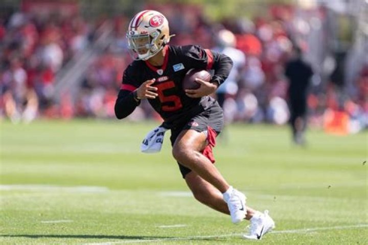 Trey Lance Training Camp Run