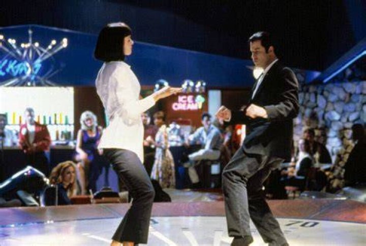 Uma Thurman and John Travolta in Pulp Fiction dancing