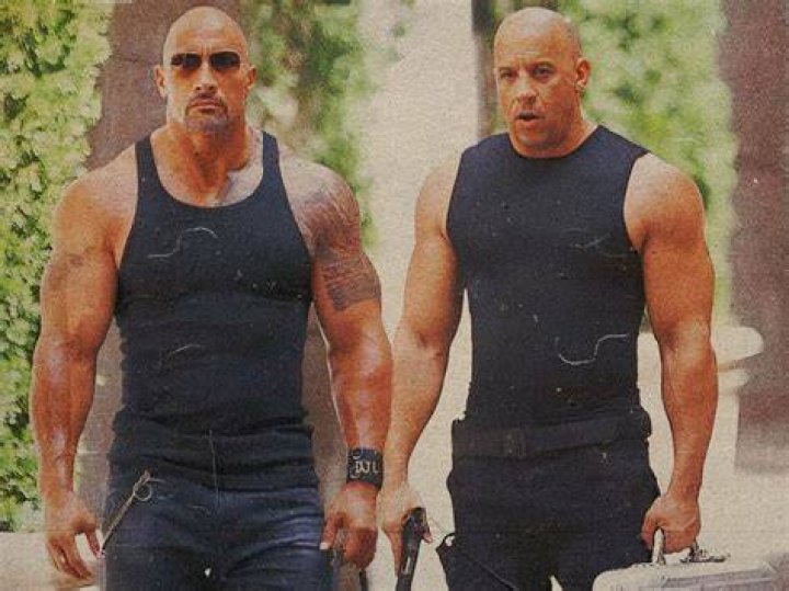 Vin Diesel and Dwayne Johnson from Fast Five