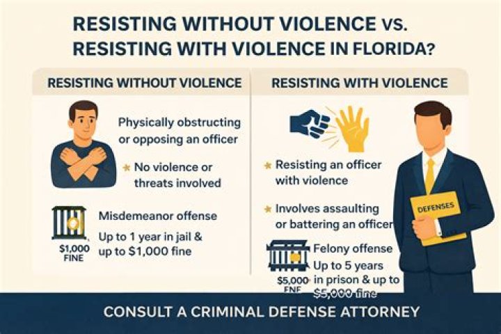 What is Resisting Arrest Without Violence in Florida? The Law Office