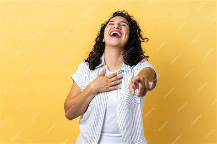 woman laughing