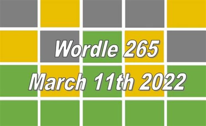 Wordle March 11th 265 Attempt