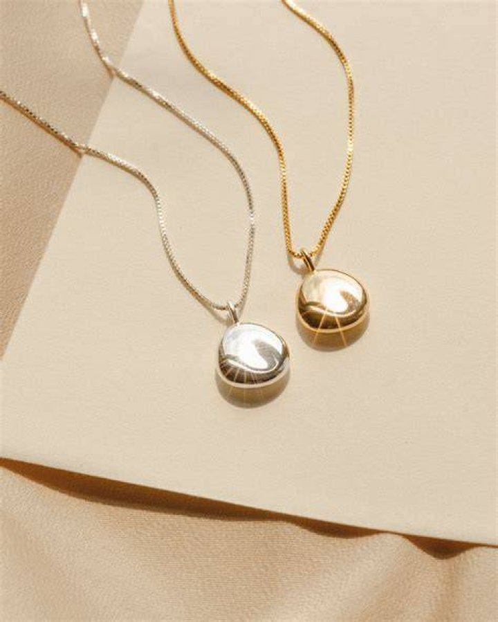 worry stone photo necklace